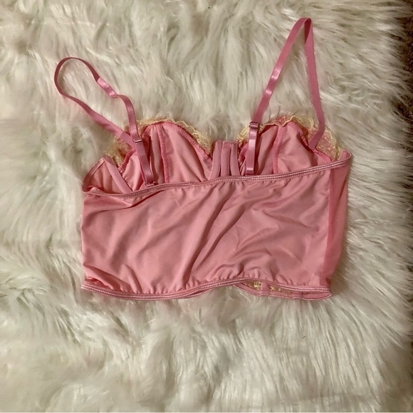 LUXE 5 Star Fave Princess Bustier Corset Lace Cami Crop Top Med - Picture 9 of 11